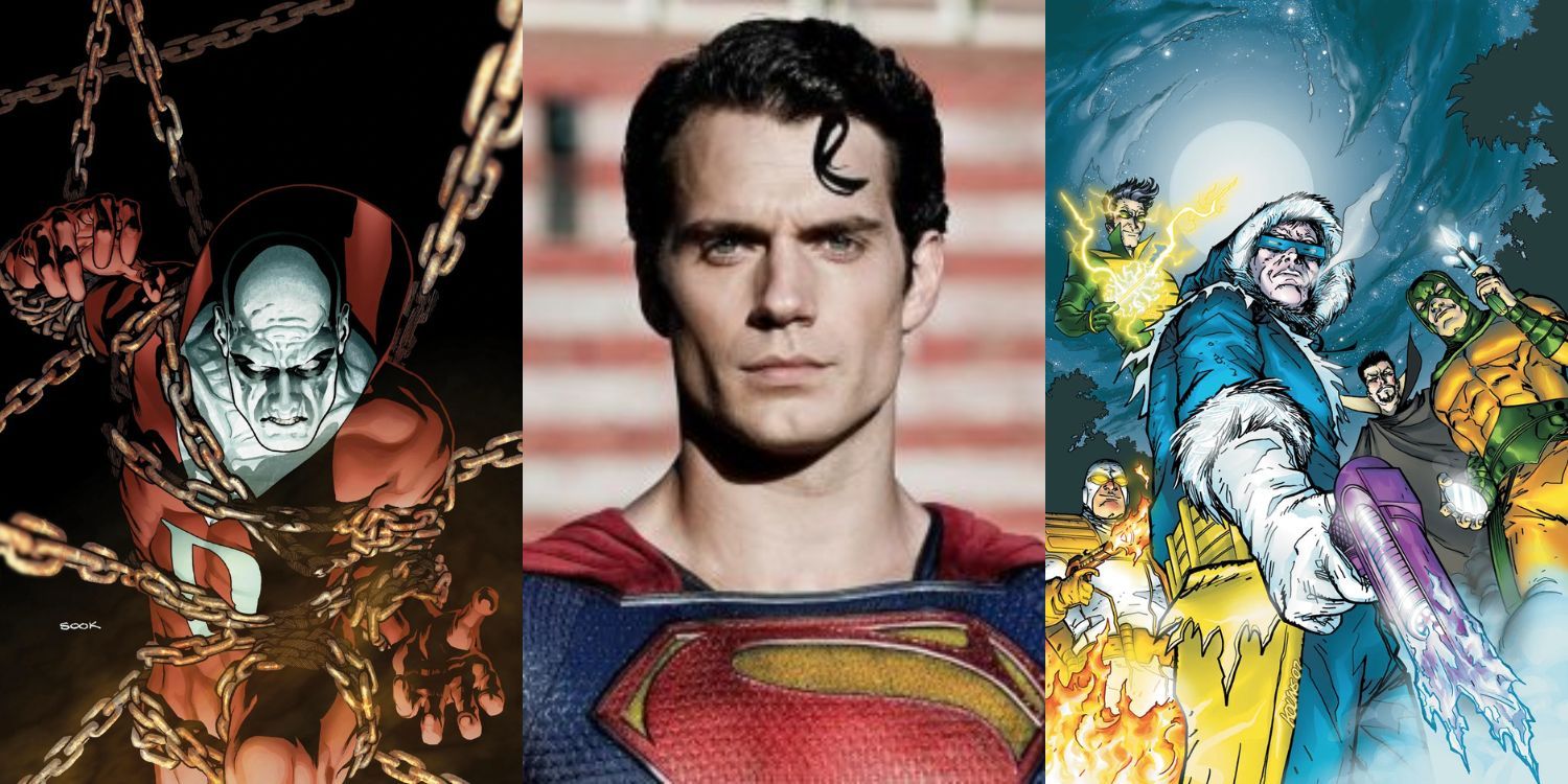 Split Image of Deadman, Superman, and the Rogues
