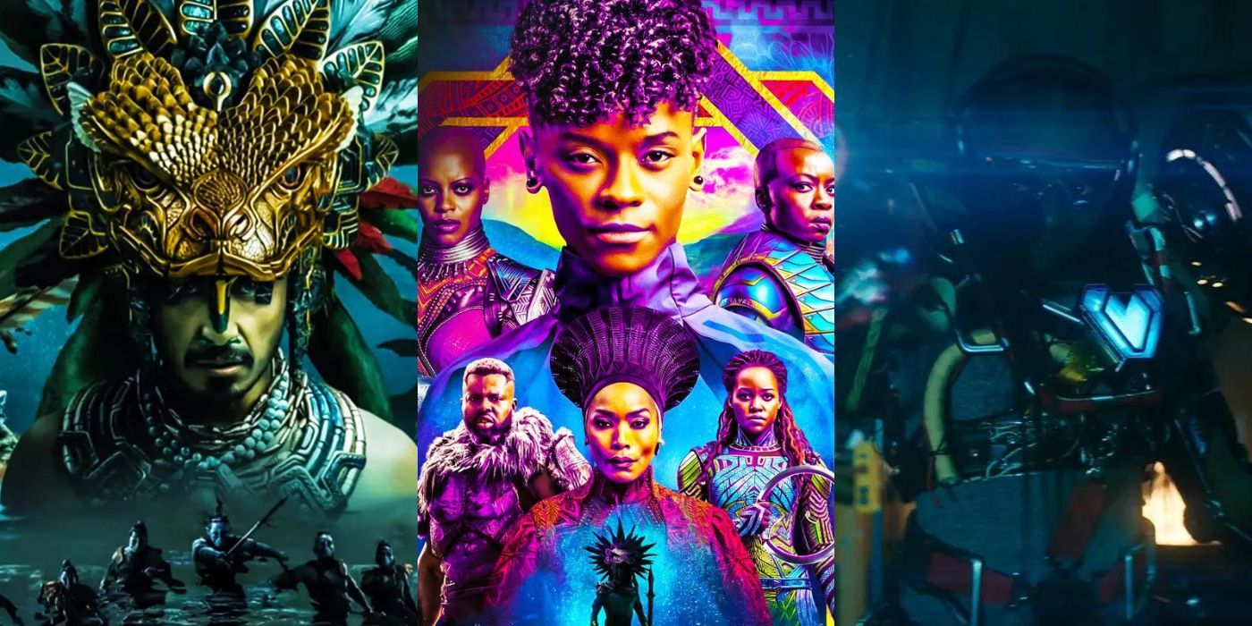 Split featured image of Wakanda Forever main characters