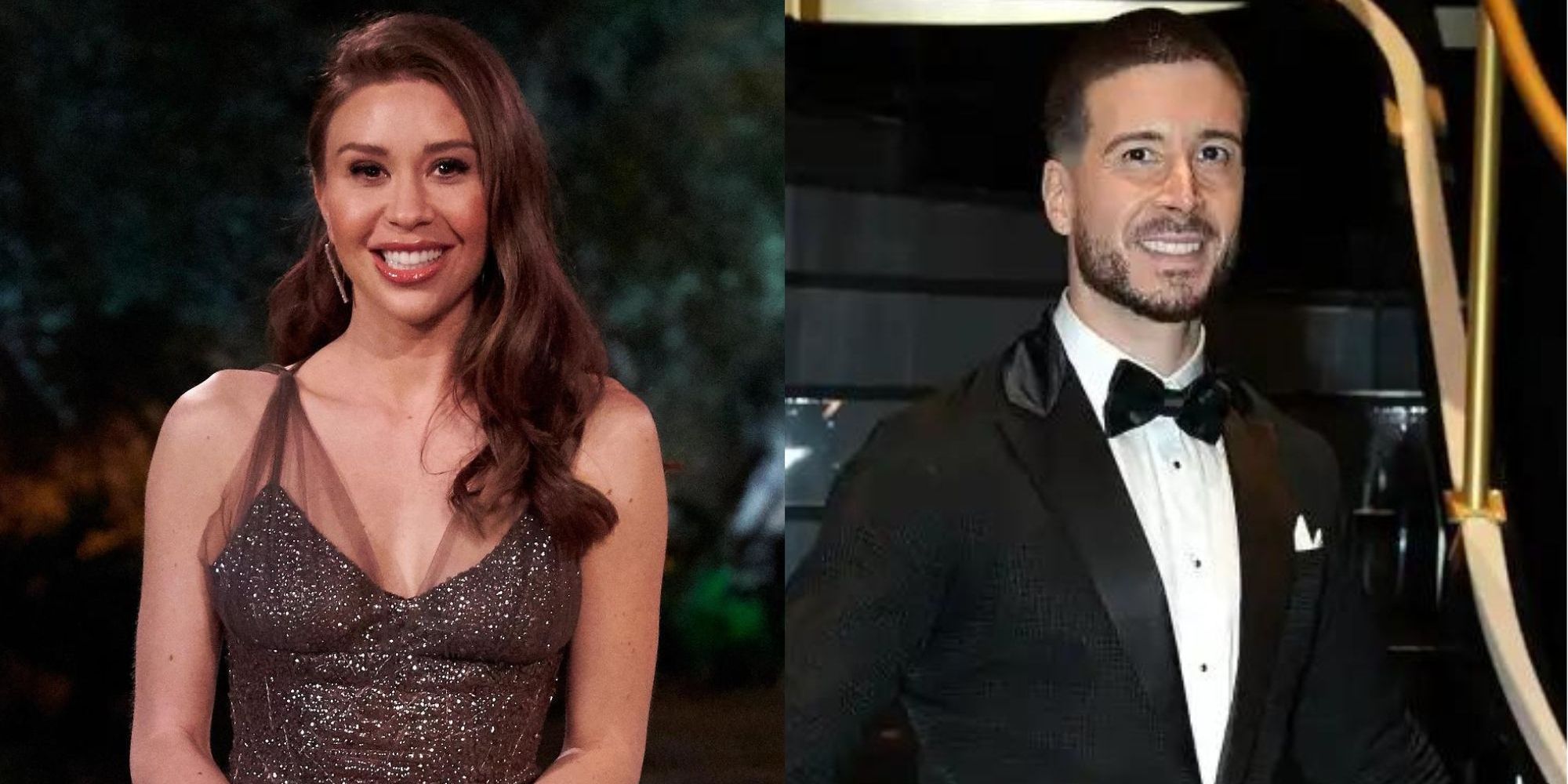 Split image of Dancing With The Stars' Gabby Windey and Vinny Guadagnino