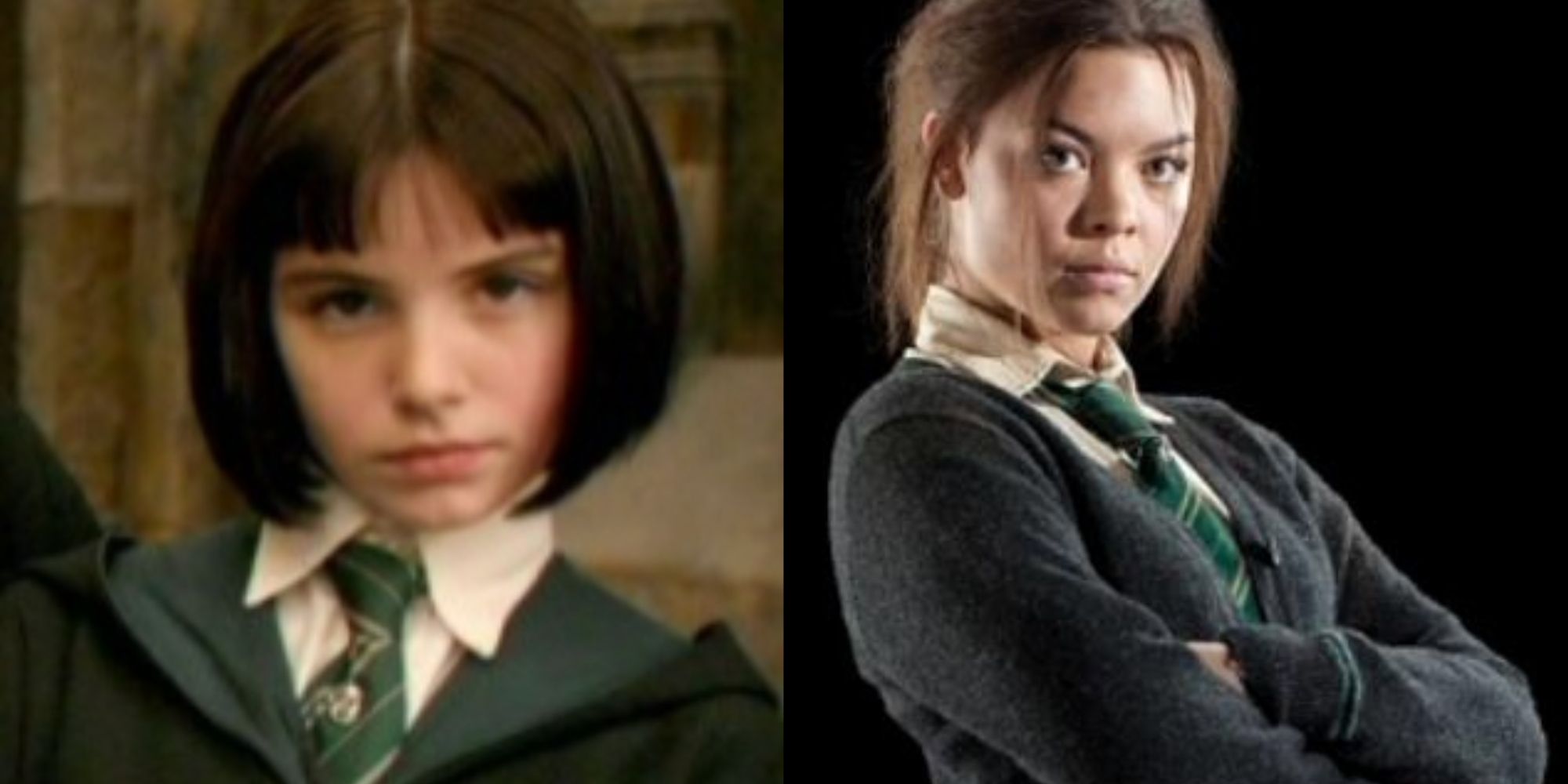 Split-image-of-Genevieve-Gaunt-and-Scarlett-Henfer-as-Pansy-Parkinson-in-Harry-Potter