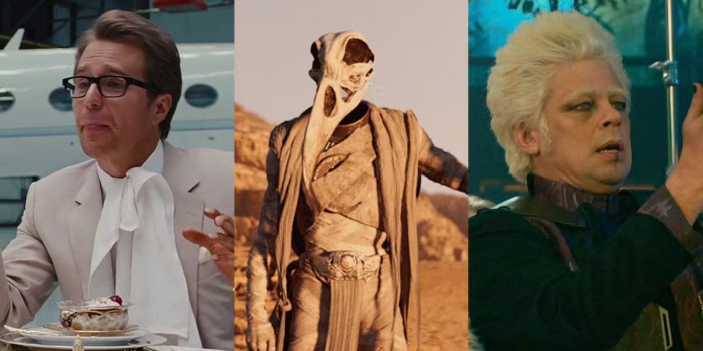 Split image of Iron Man 2, Moon Knight, and Guardians of the Galaxy