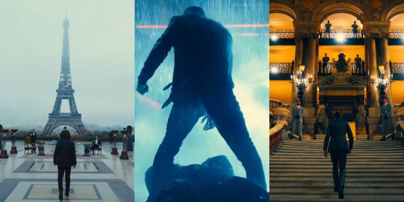Split image of John Wick 4 shots