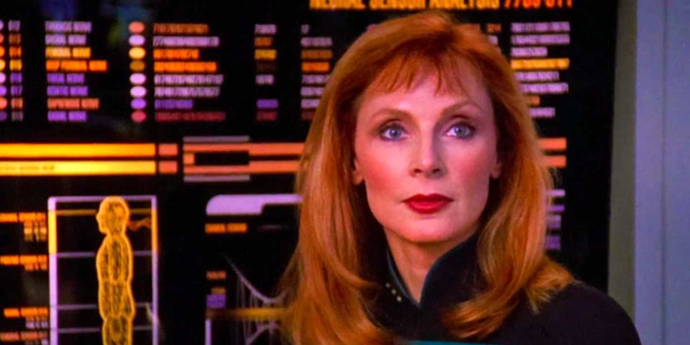 Star Trek: TNG still of Gates McFadden as Beverly Crusher