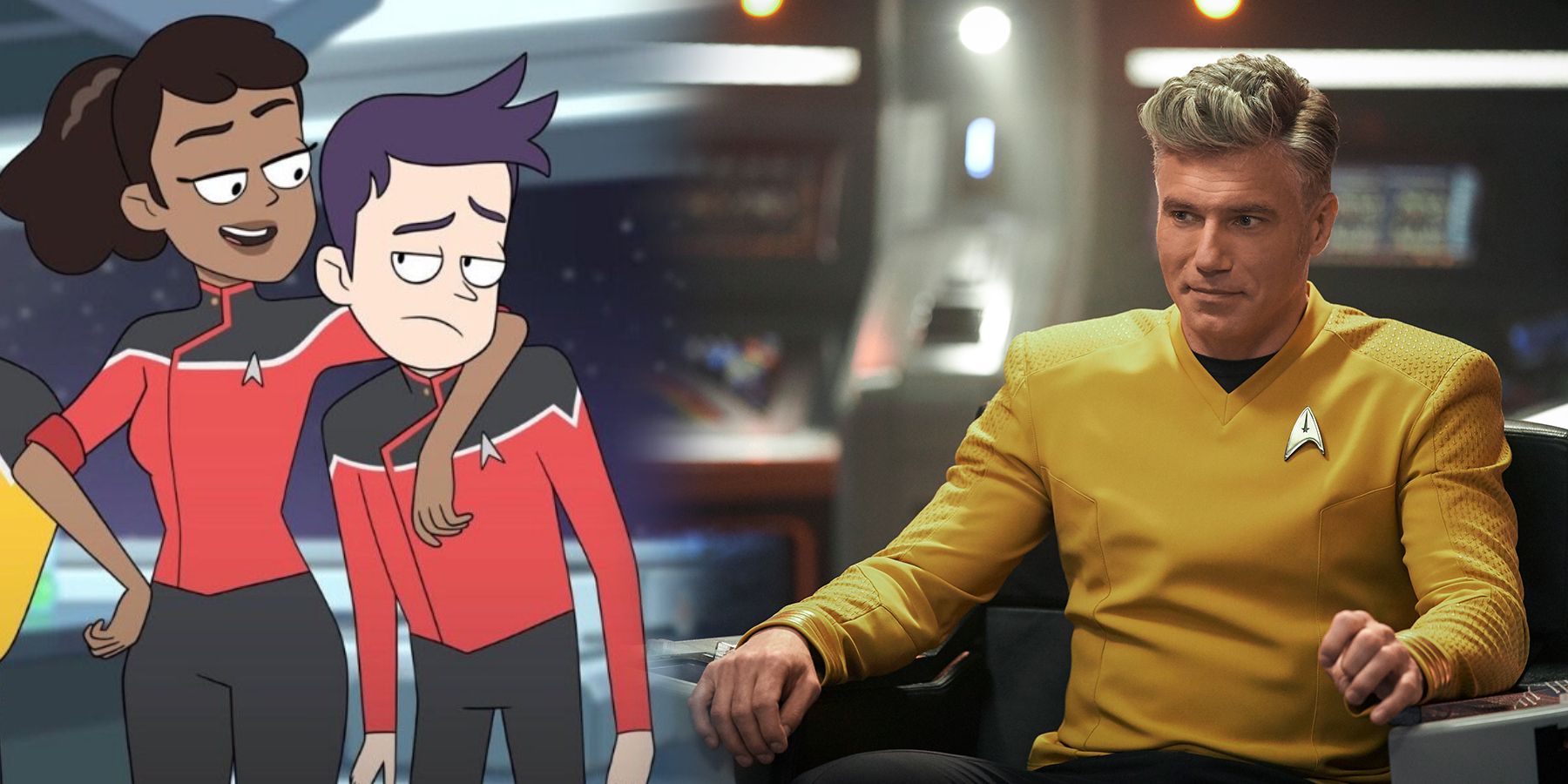 Star Trek Lower Decks Strange New Worlds Live Action Crossover