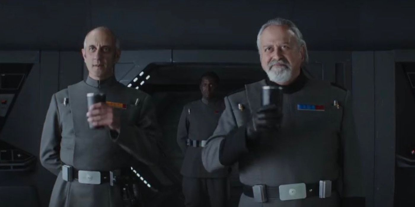 Star Wars Andor Two Imperial Officers looking smug