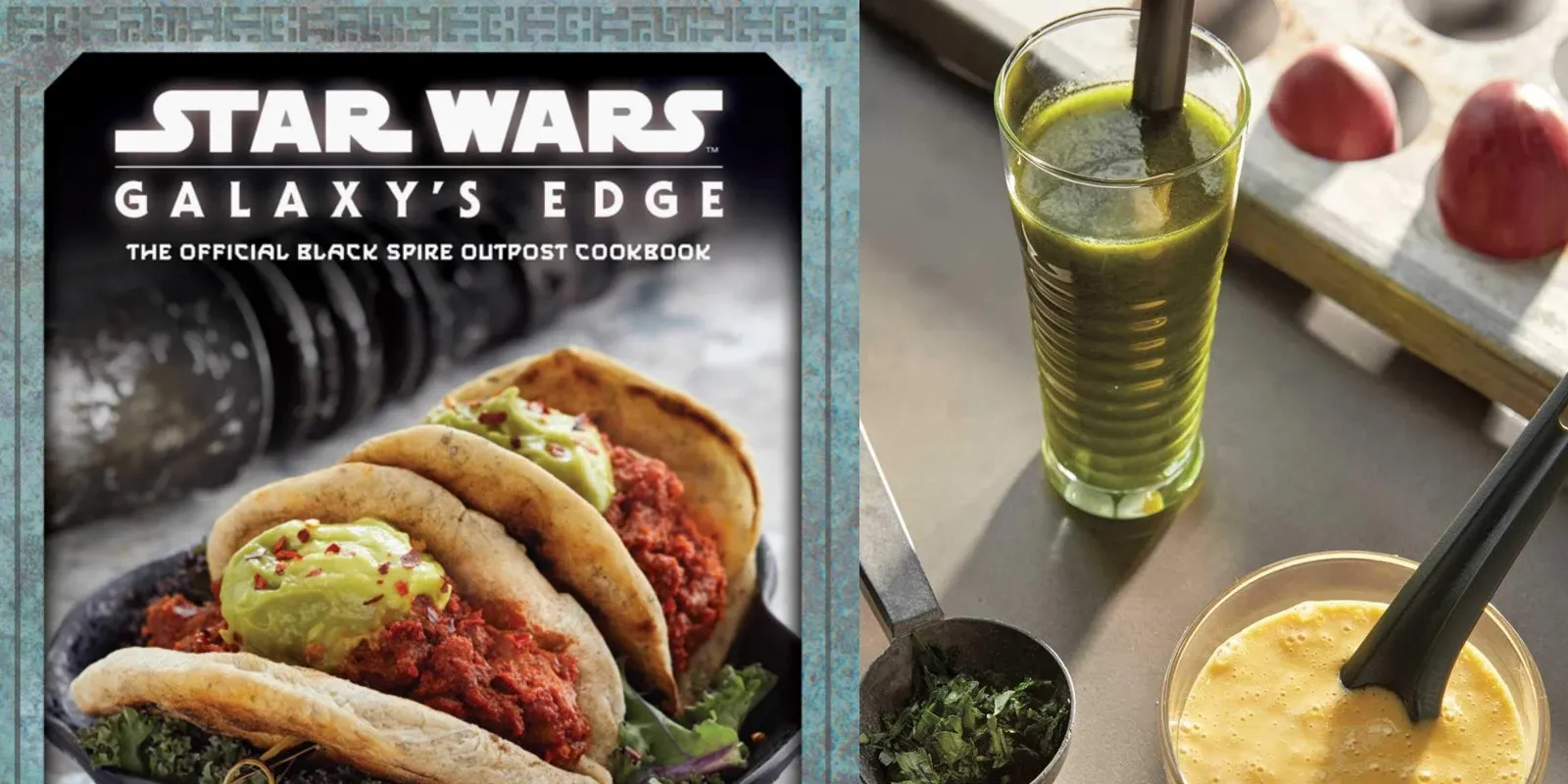 „Star Wars Galaxy's Edge“ Oficialus „Black Spire Outpost Cookbook“ gaminio kadras
