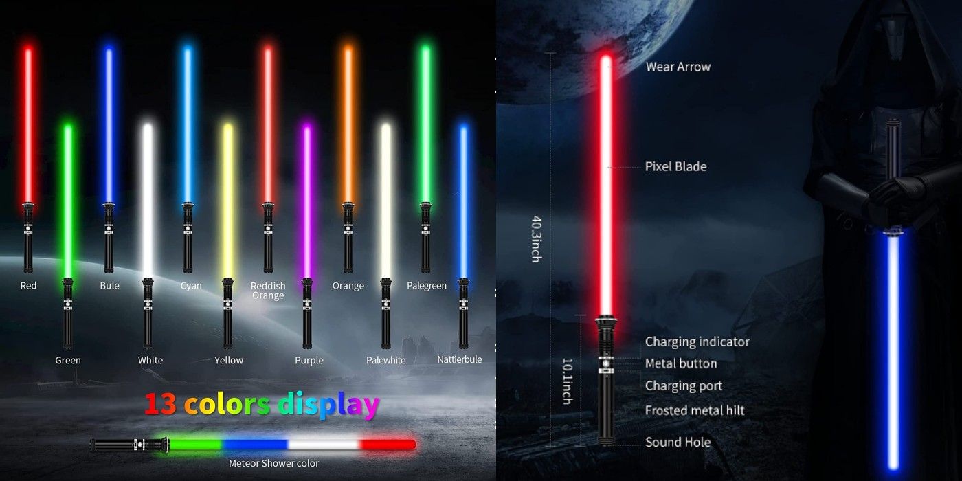 Star Wars Pixel Realistic Lightsaber na Amazon