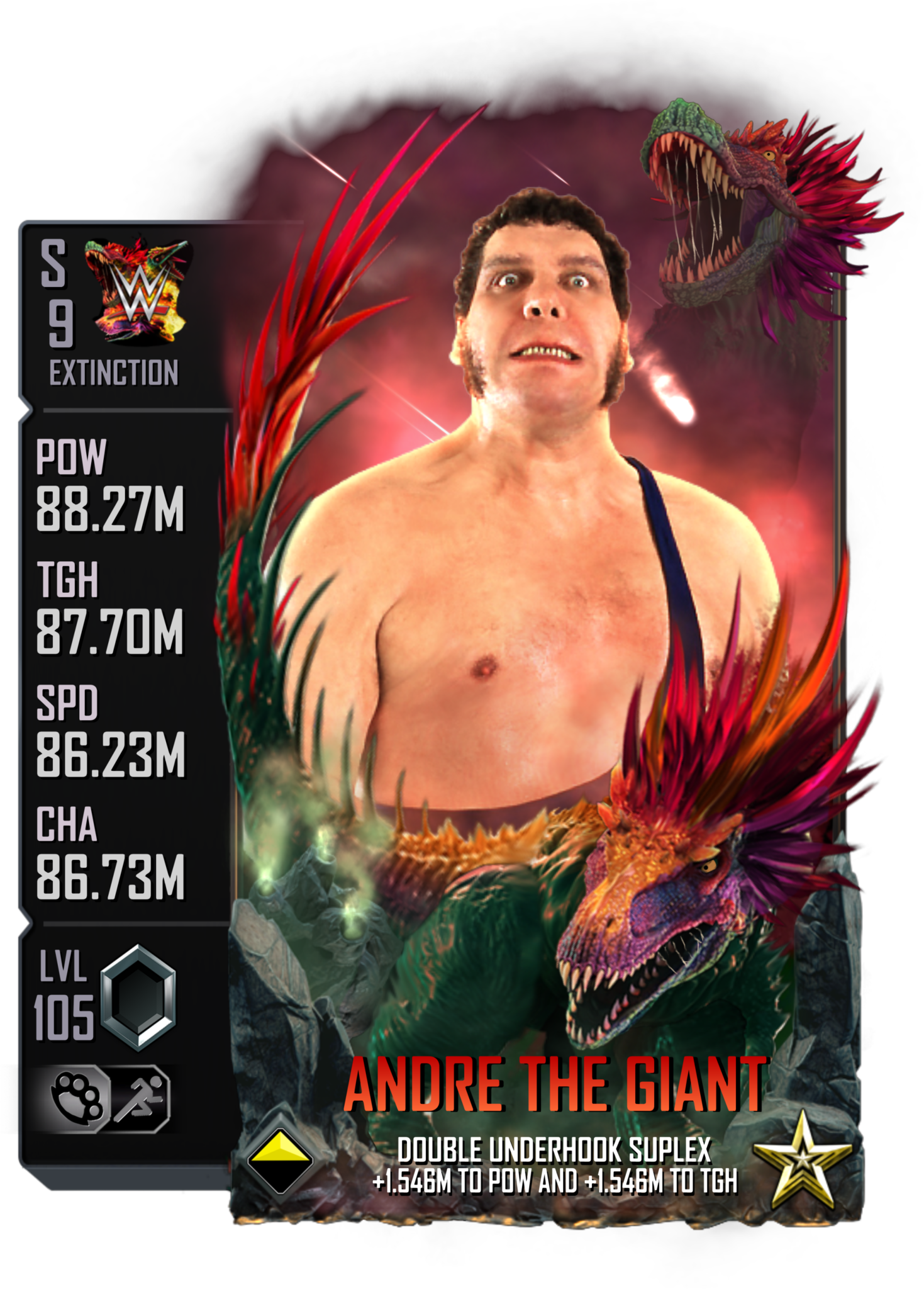WWE Supercard Andre the Giant trading card.