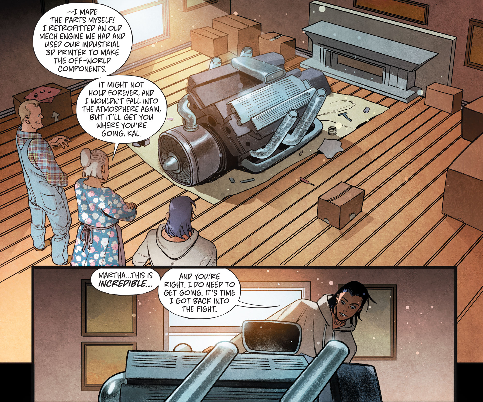 Superman Gets New Kent Engine In DC MECH #4