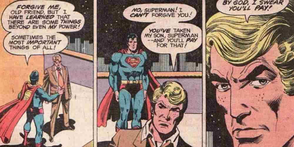 Pete Ross e Superman discutem sobre as escolhas do Superman.