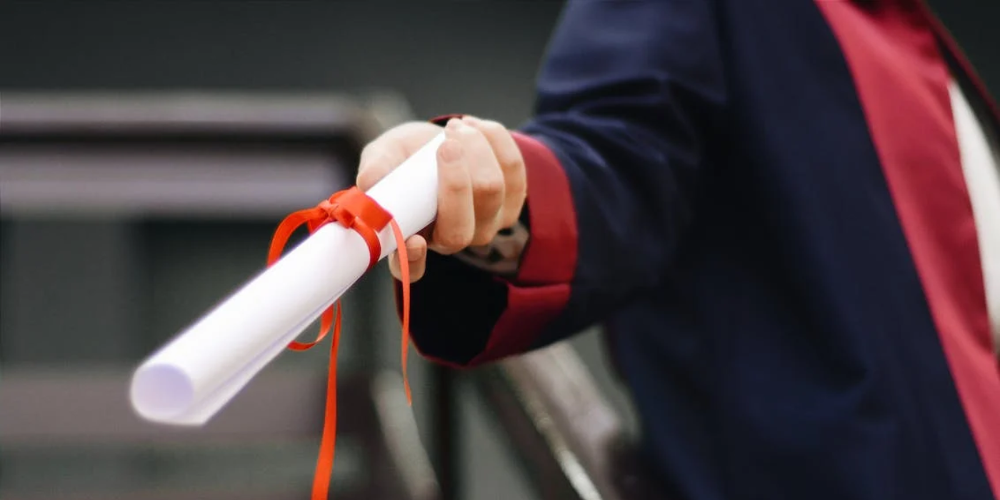 A person holding a degree