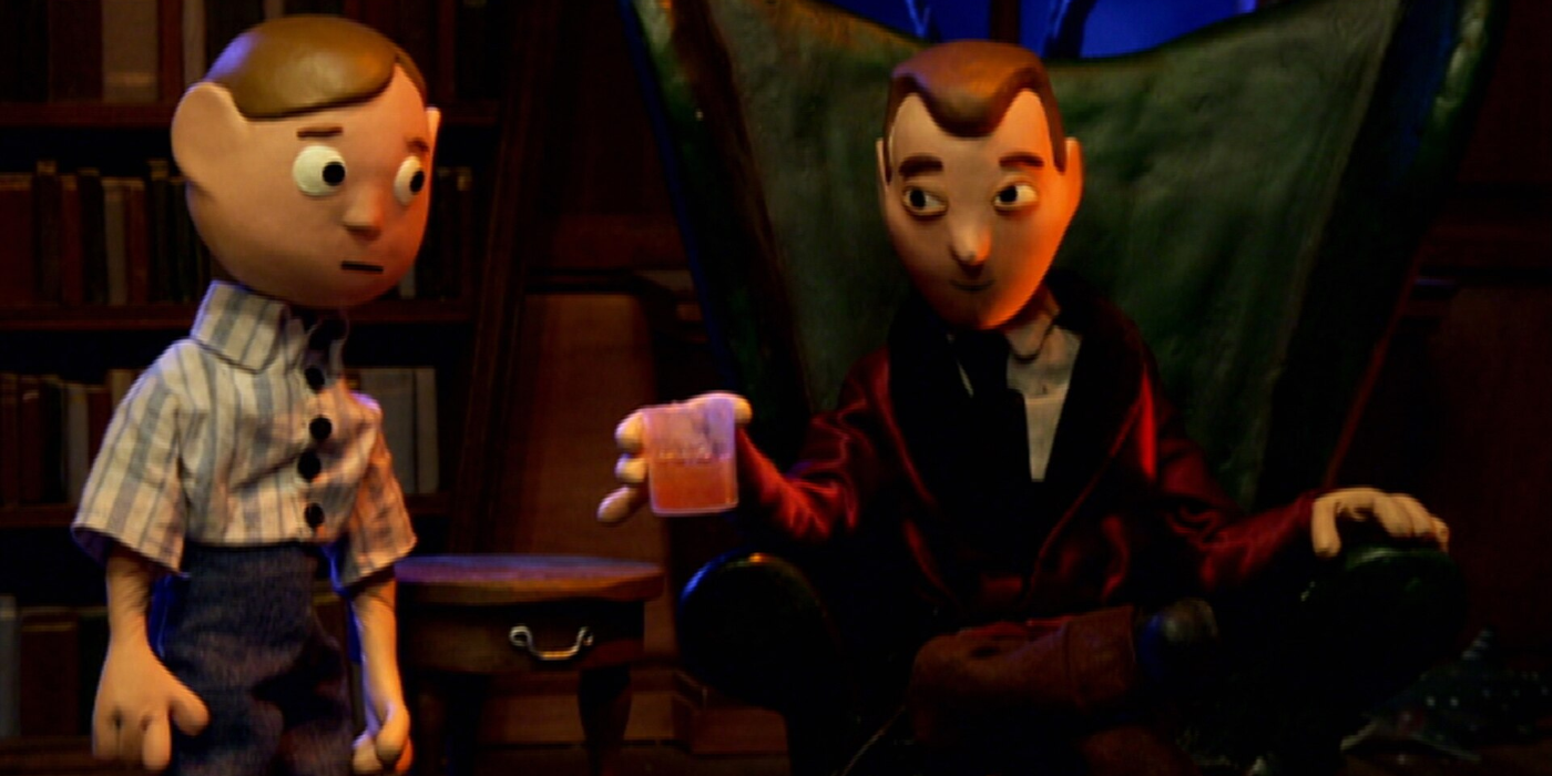 Moral Orel Clay talking to Orel