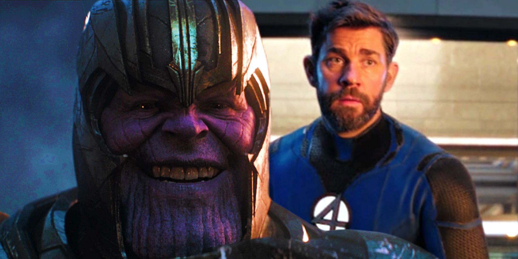 Thanos and Reed Richards