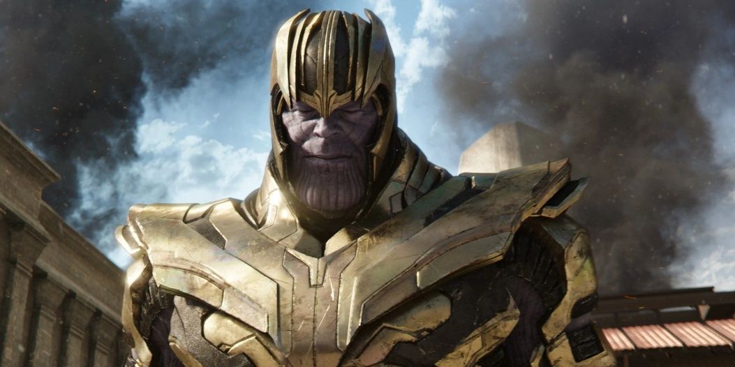 Thanos wearing armor in Avengers Infinity War 