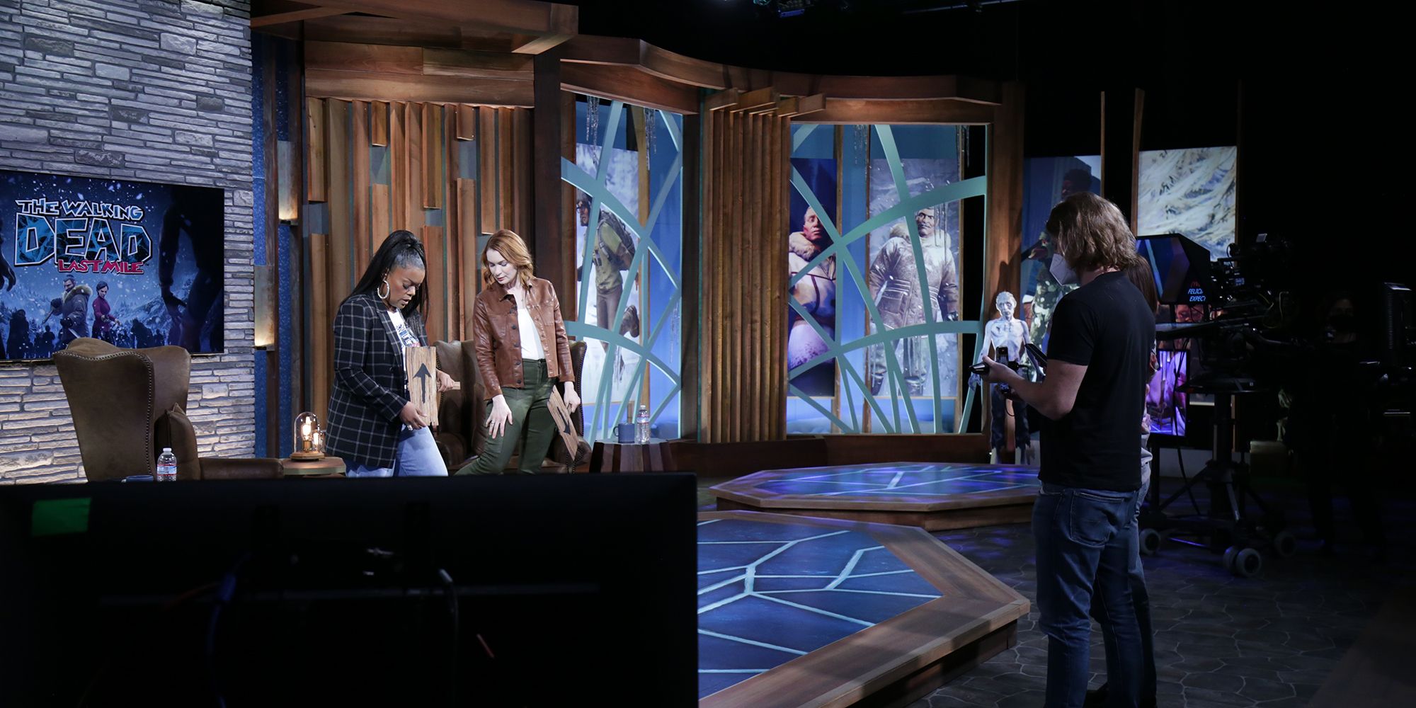 The Walking Dead The Last Mile on set