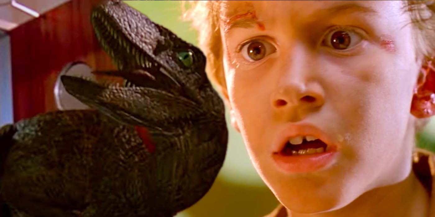 Velociraptor in Jurassic Park