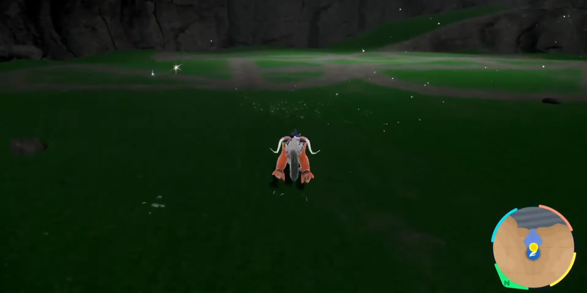 The strange symbols on the ground in the secret Area Zero cave in Pokemon Scarlet and Violet