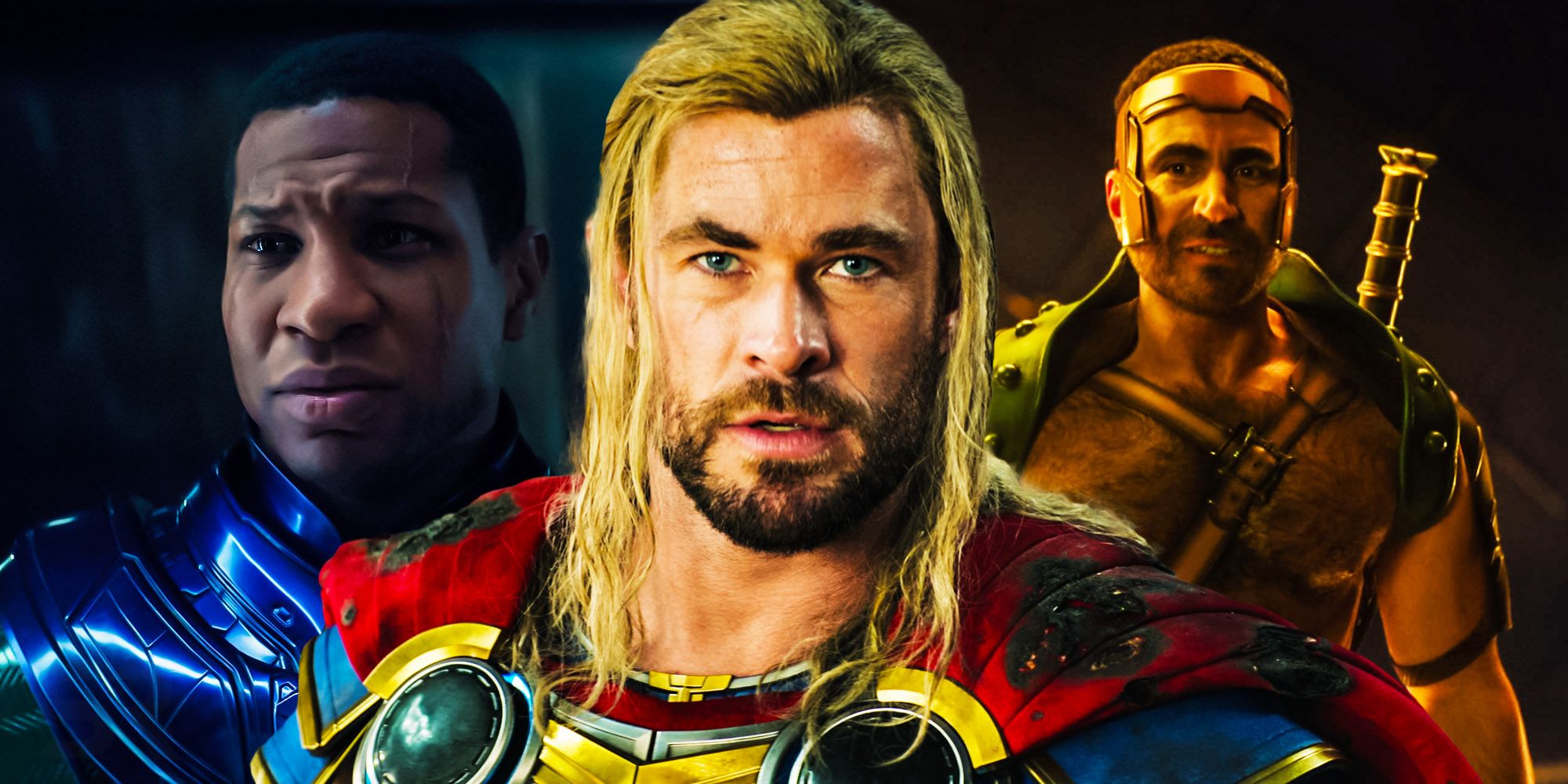 Thor, Kang, and Hercules in the MCU.