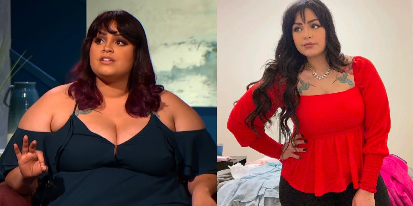 Tiffany Franco from 90 Day Fiancé with before and after weight loss shots