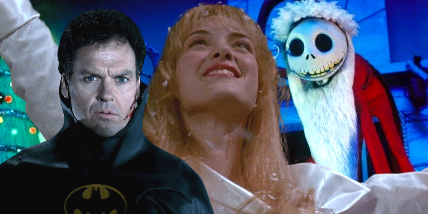 Michael Keaton in Batman Returns, Winona Ryder in Edward Scissorhands, and Jack Skellington