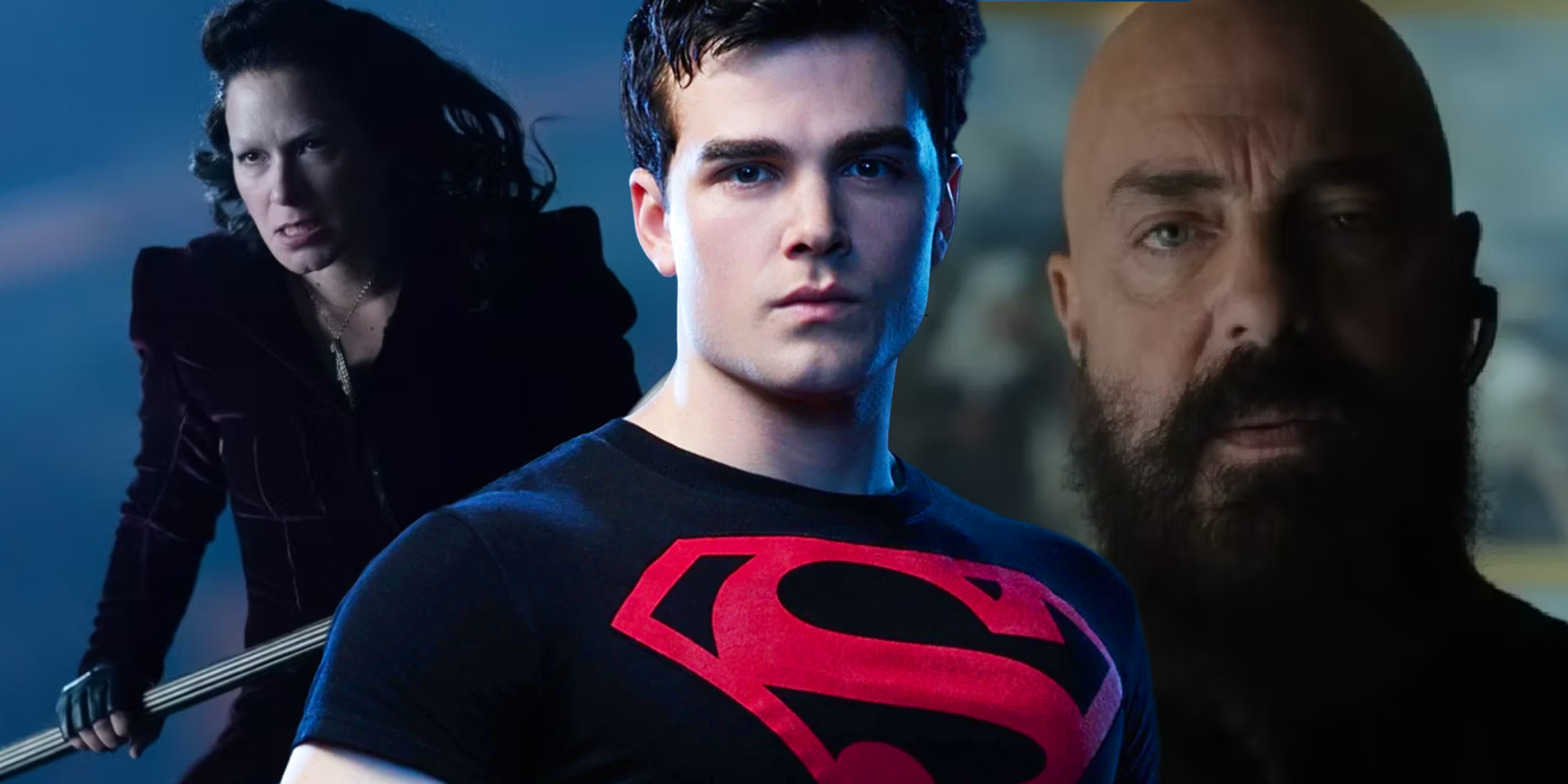 Titans' Superboy with Lex Luthor and Mother Mayhem