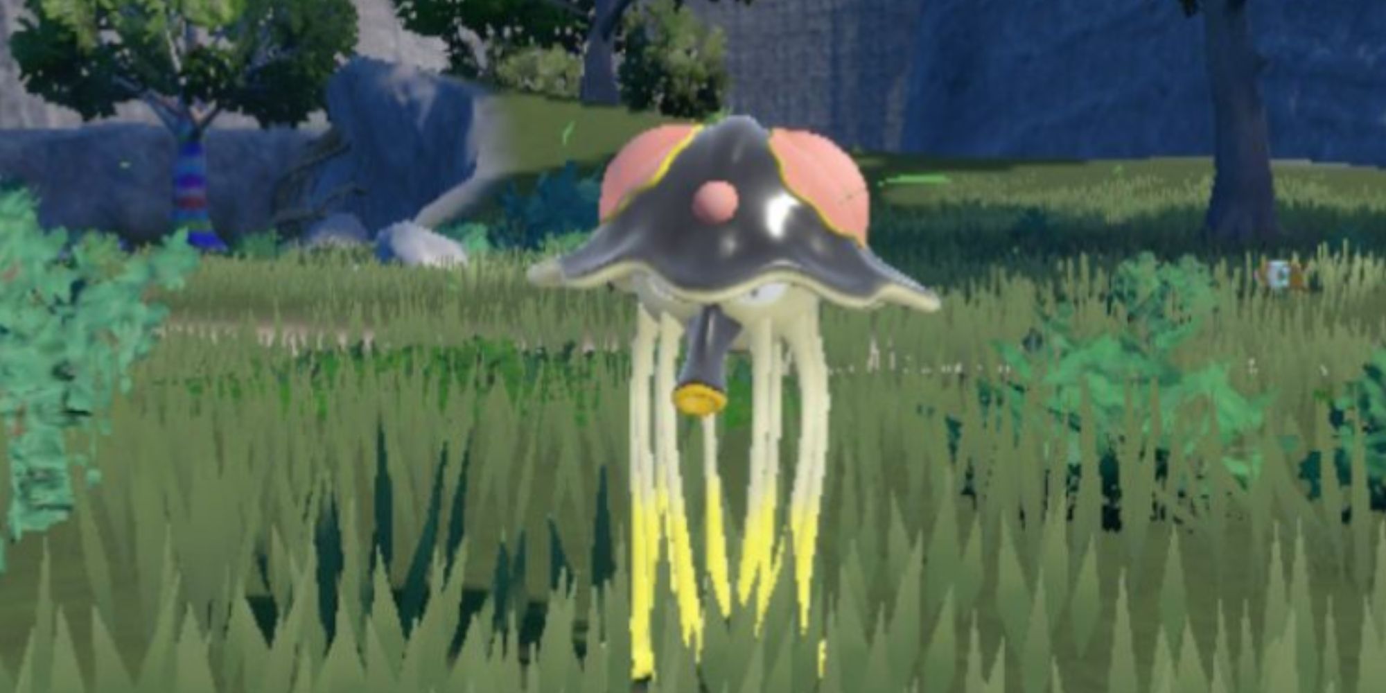 Toedscruel standing on tall grass in Pokemon Scarlet and Violet