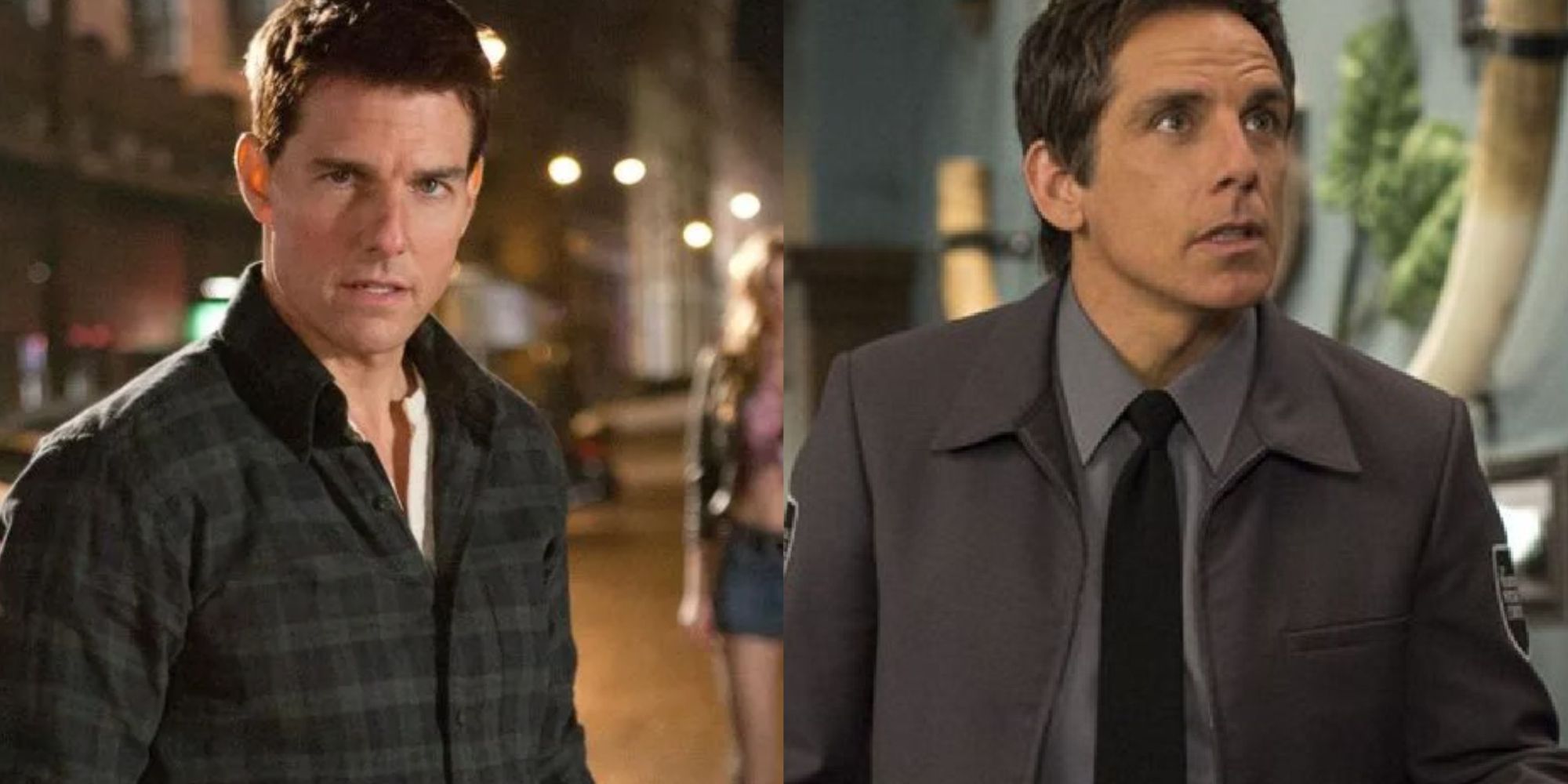 Tom Cruise in Jack Reacher and Ben Stiller in Night at the Museum