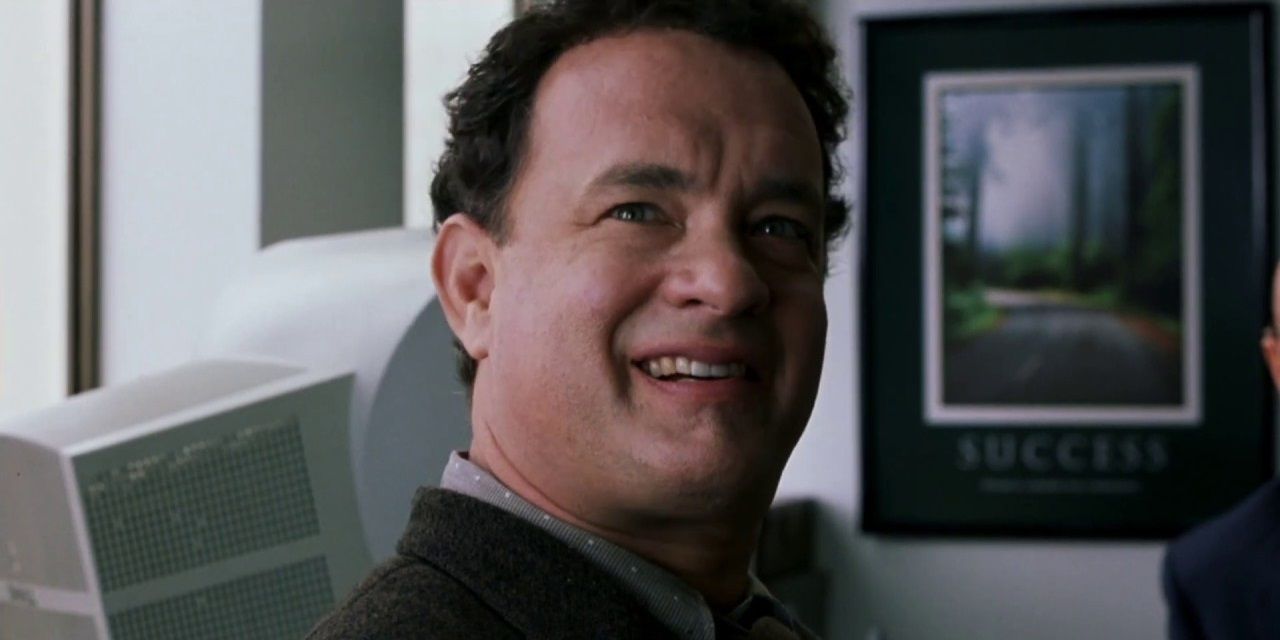 Tom Hanks smiles in The Terminal