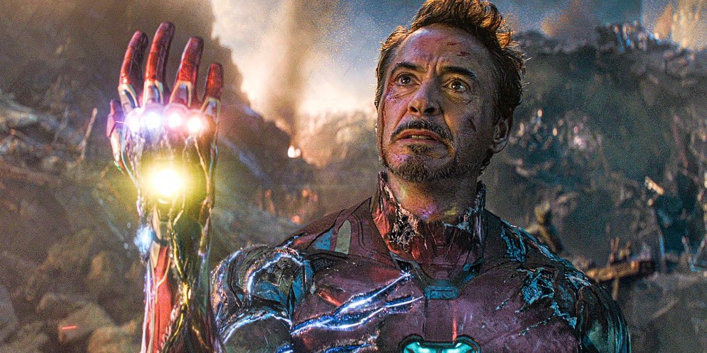 Tony Stark wields the Infinity Stones in Avengers Endgame