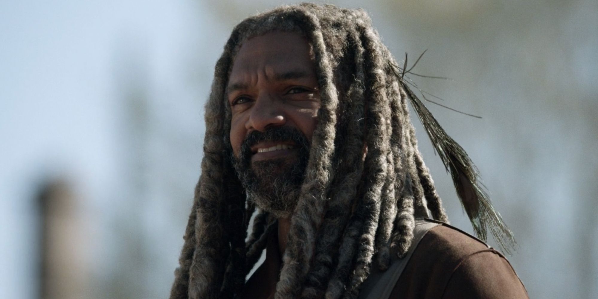 Khary Payton as Ezekiel ruling the Commonwealth in The Walking Dead finale