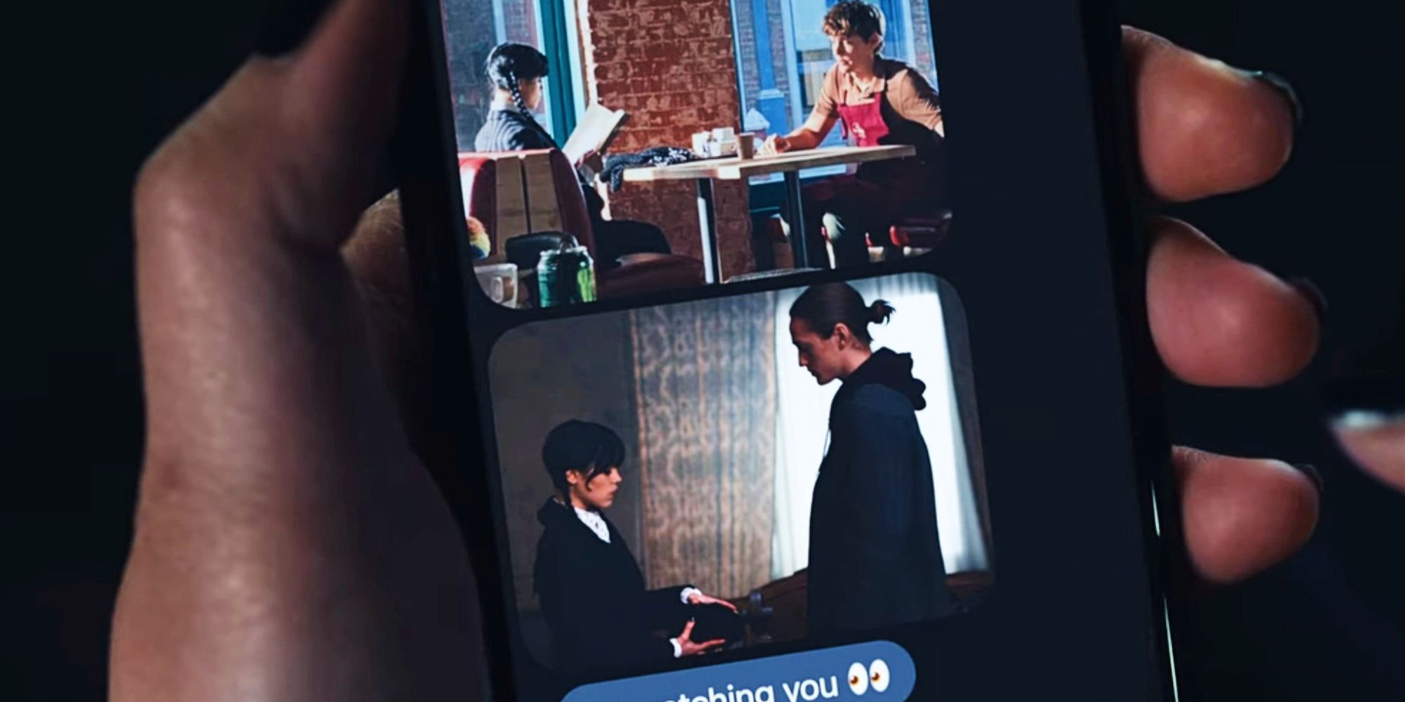 Wednesday Addams receives threatening texts in the season 1 finale