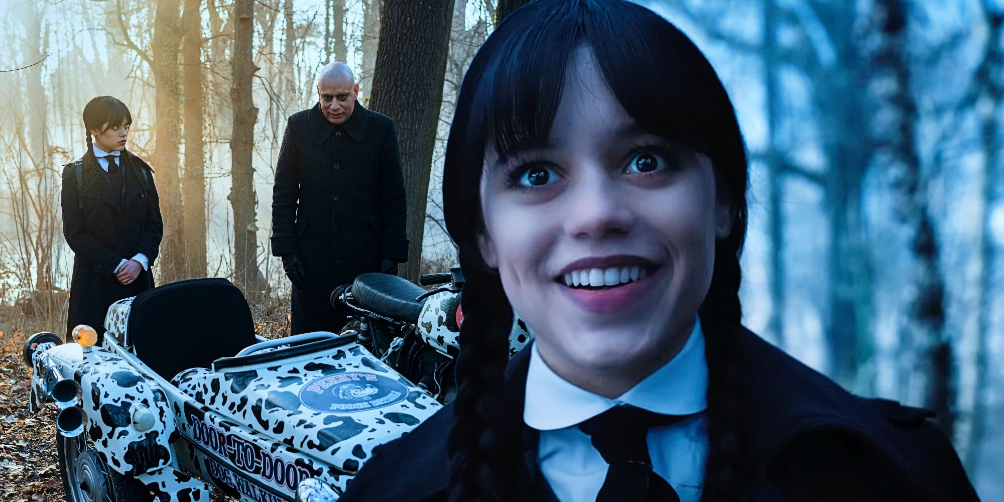 Quarta-feira Temporada 1 Netflix Quarta-feira Addams Smile Tio Fester