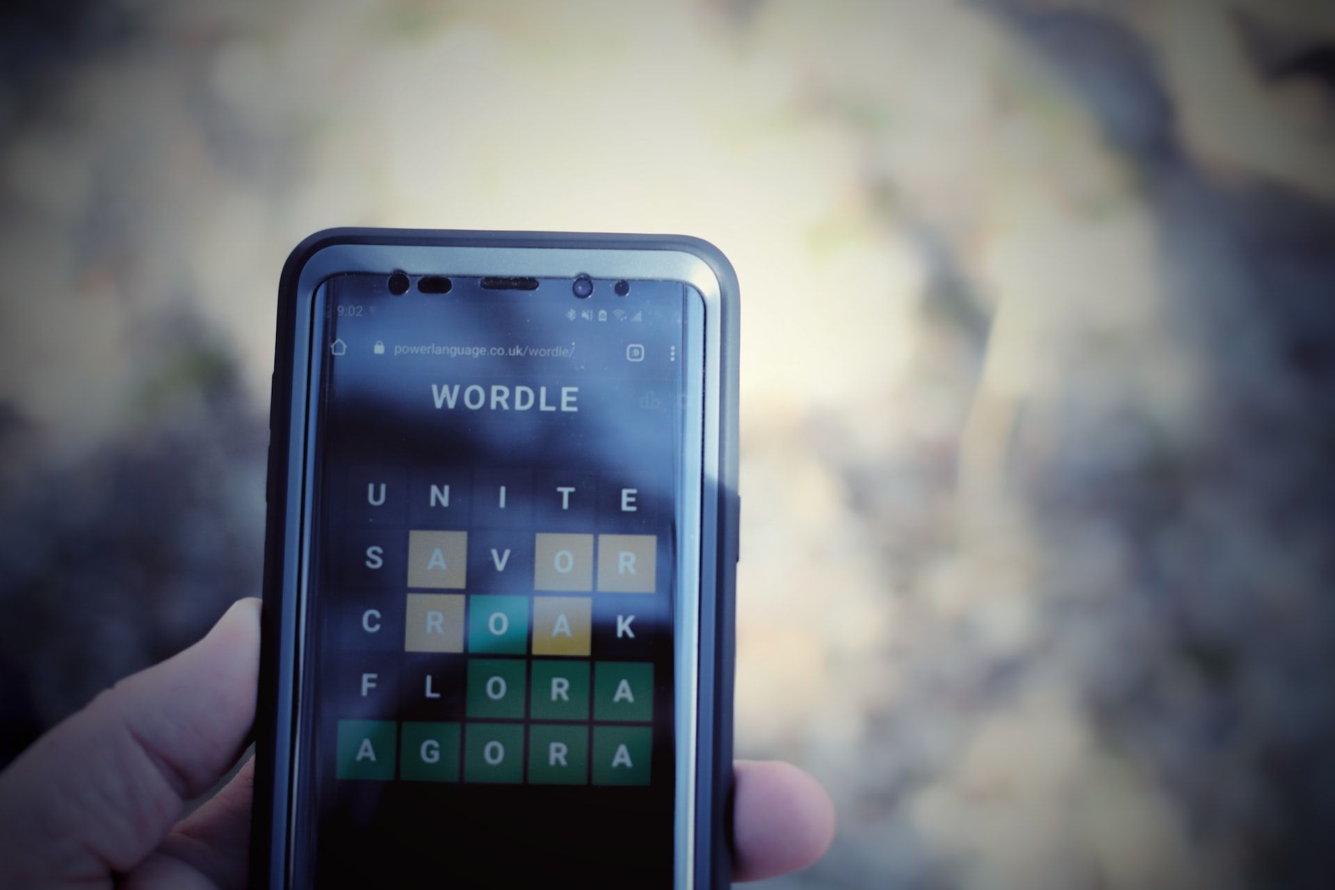 Wordle Puzzle sur un Smartphone