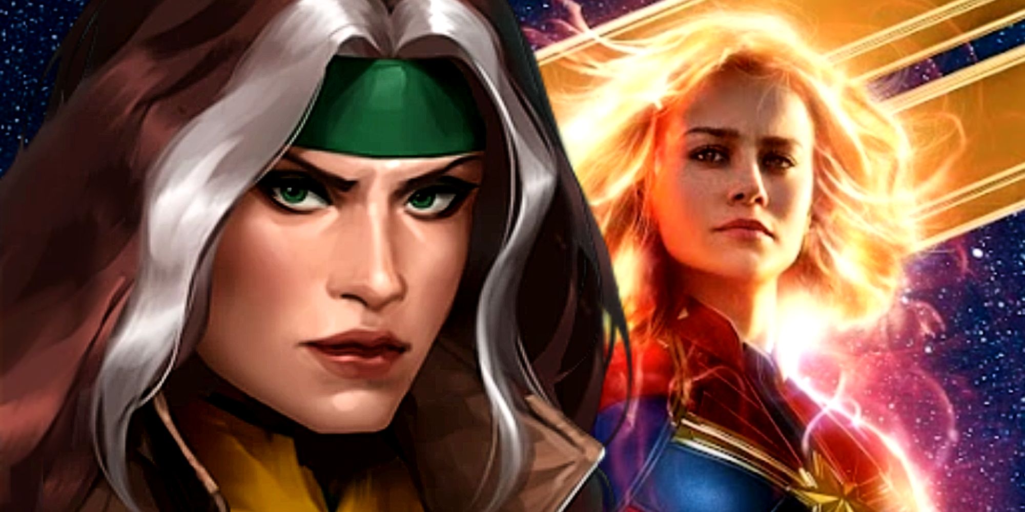 X-Men Mutant Rogue and Captain Marvel in the MCU