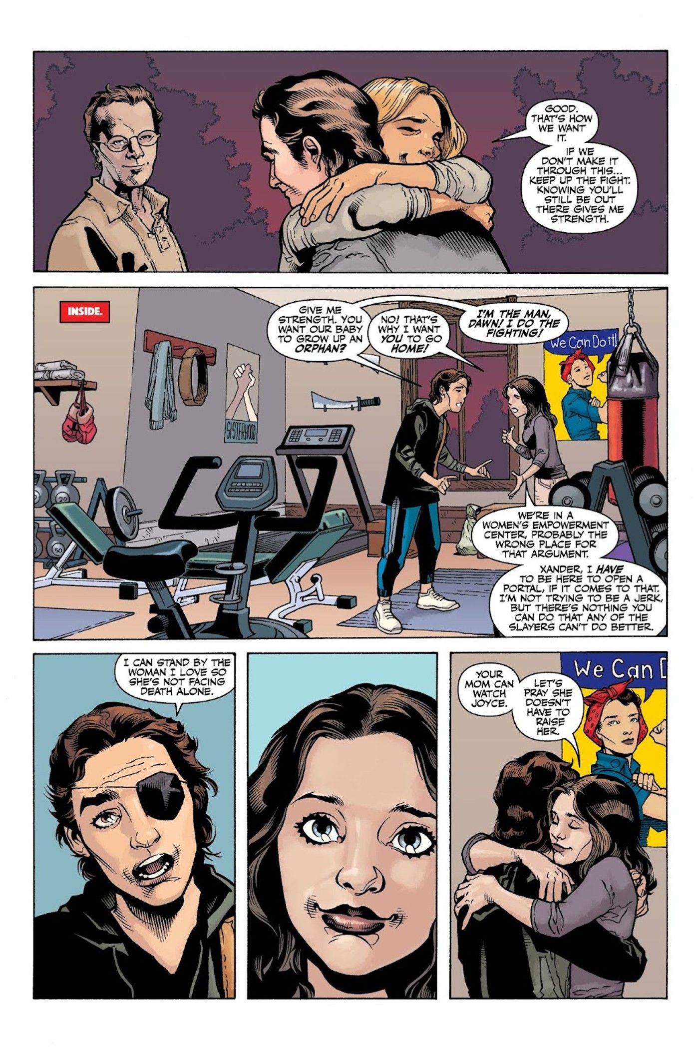 Buffy the Vampire Slayer canon comics, Xander and Dawn together