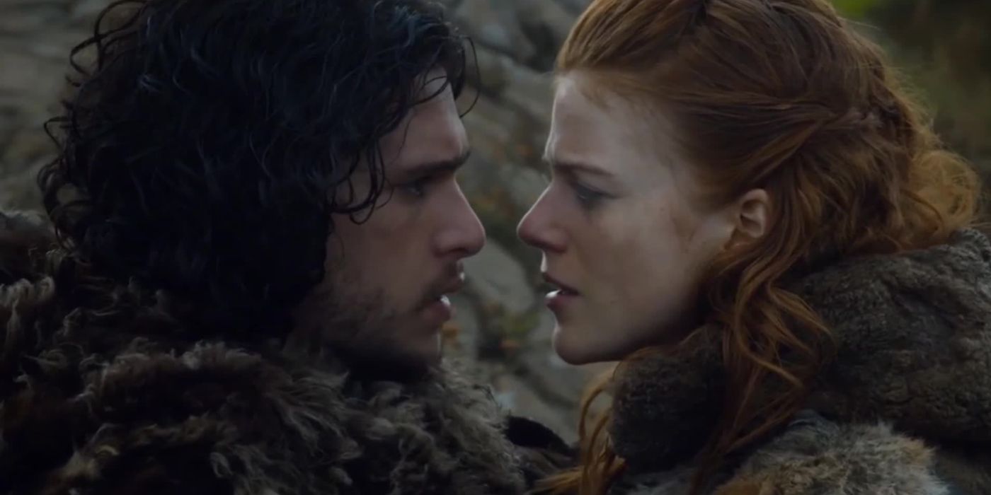 Ygritte e Jon Snow em Game of Thrones