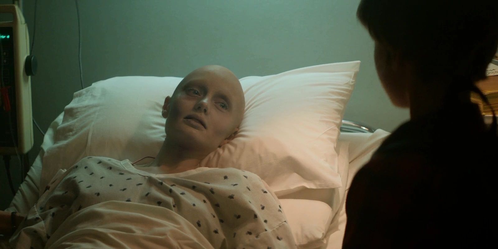 Young Peter Quill visits his dying mother Meredith in Guardians of the Galaxy
