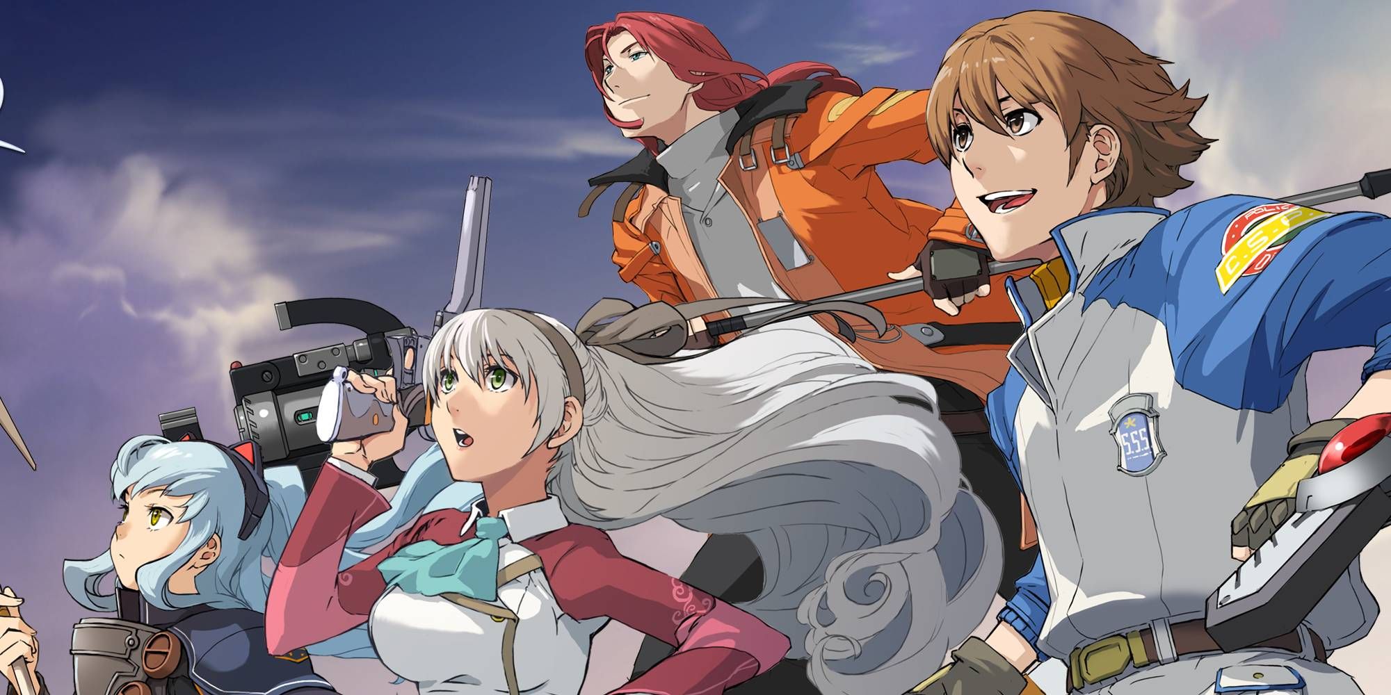 The Legend of Heroes: Trails from Zero Main Party with Lloyd, Raymond, Elise, and Niche in Promotional Artwork Image Ready to Adventure and Fight