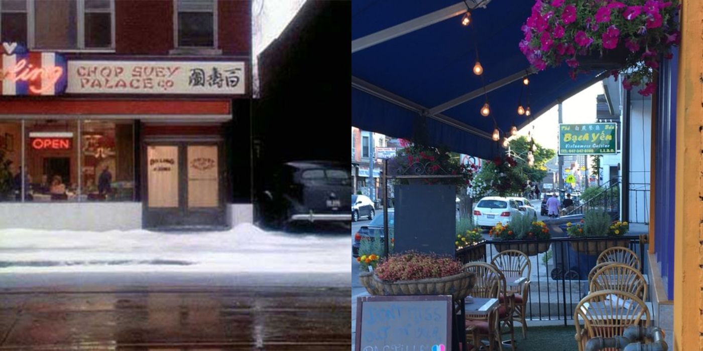 Split image of Chop Suey Palace in A Christmas Story and Batifole