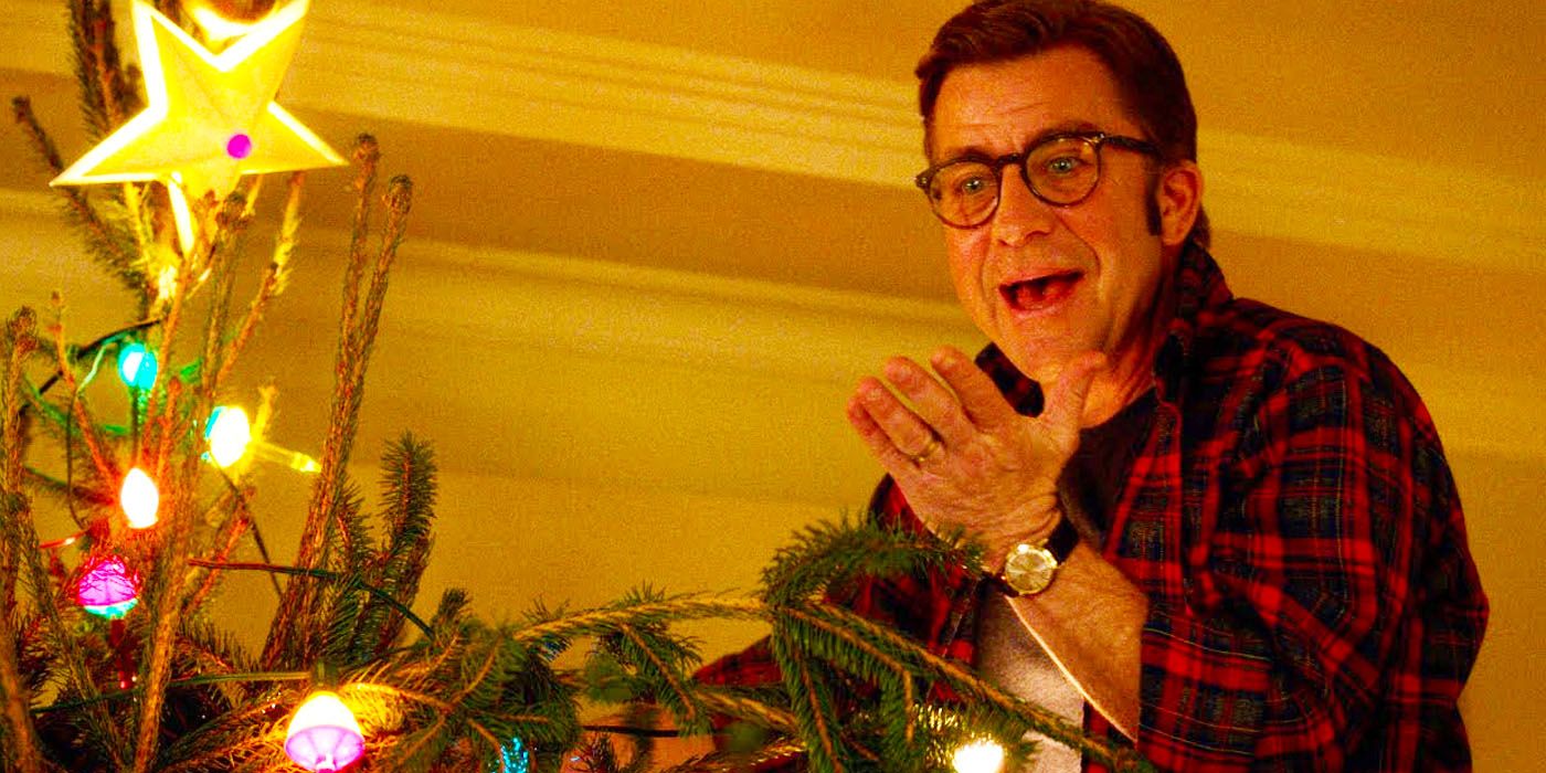 Ralphie with the tree topper in A Christmas Story Christmas.