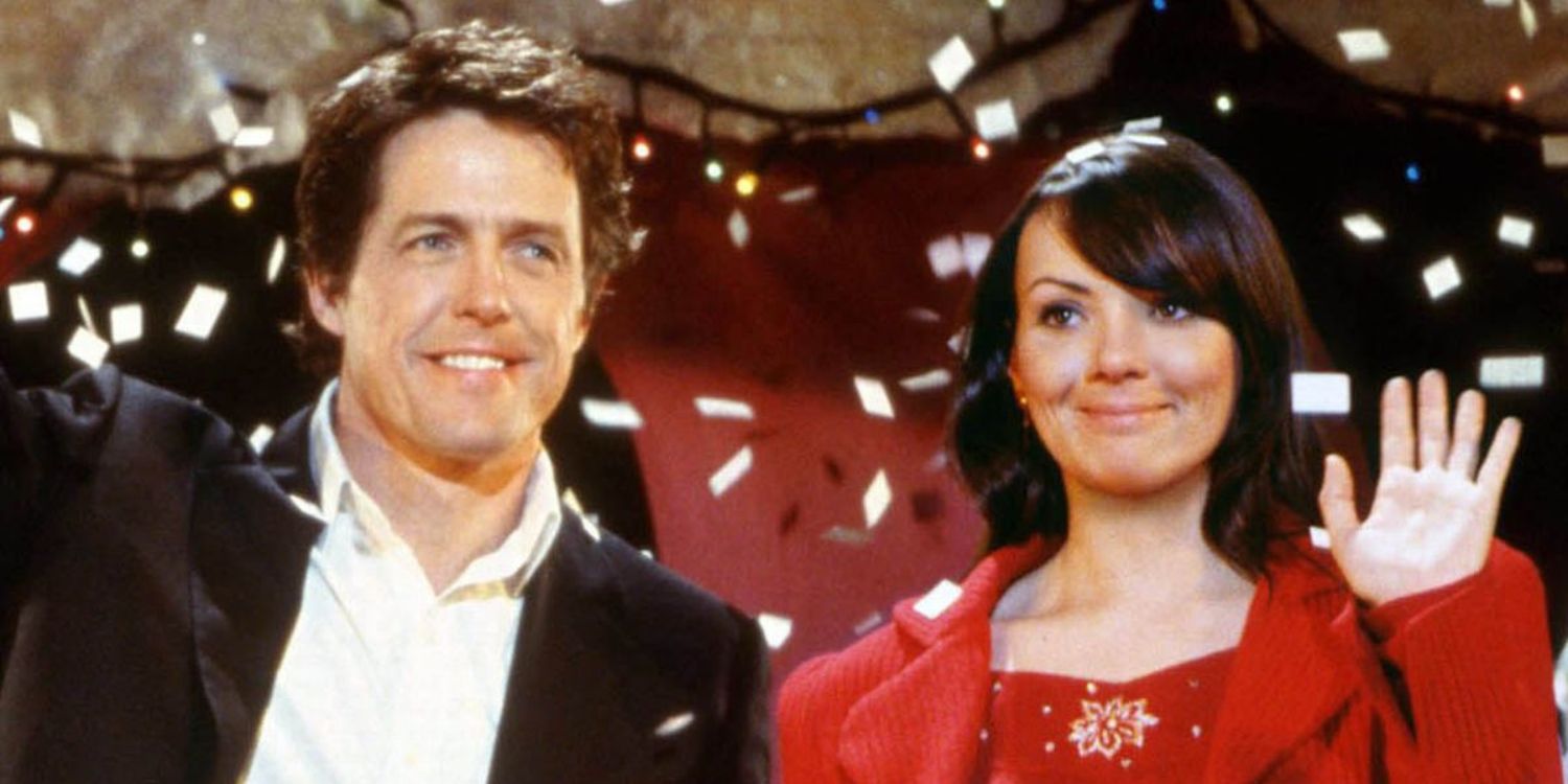 An image of David and Natalie waving in Love Actually