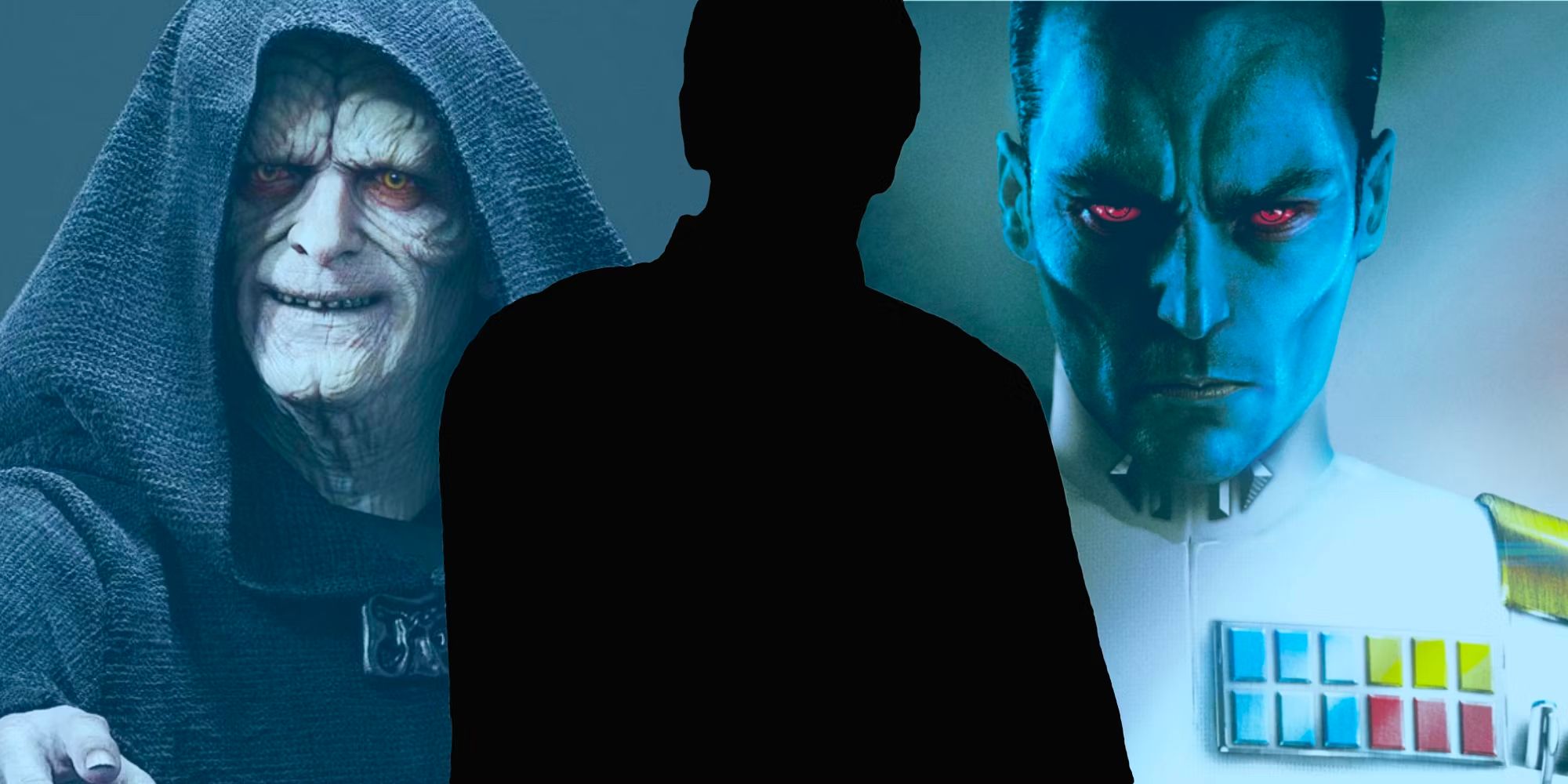 Emperor Palpatine, mysterious character, and Thrawn