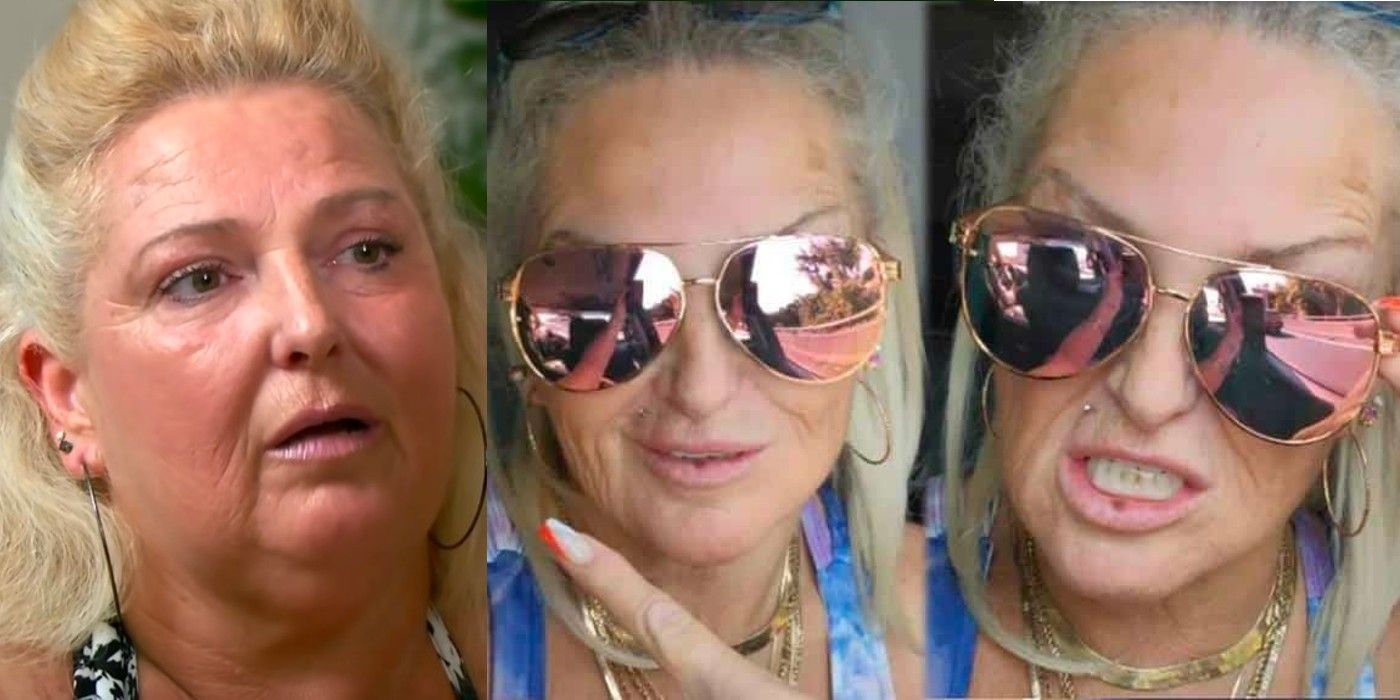 Angela Deem Lip Mark Cancer In 90 Day Fiance three side by side images