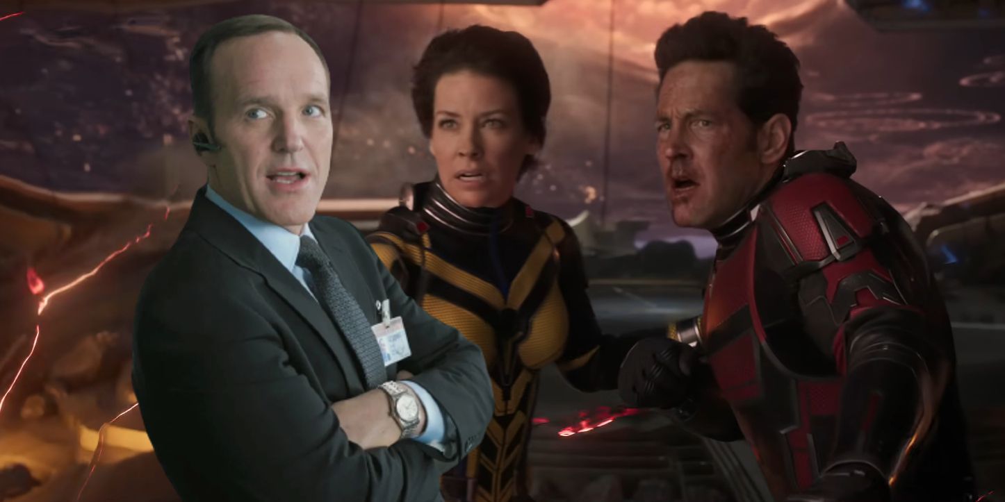 Ant-Man, the Wasp, and Agent Coulson juxtaposed in a custom image