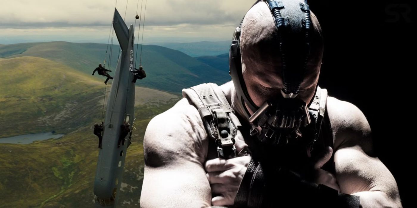 Bane And THe Plane Hijack Stunt In Dark Knight