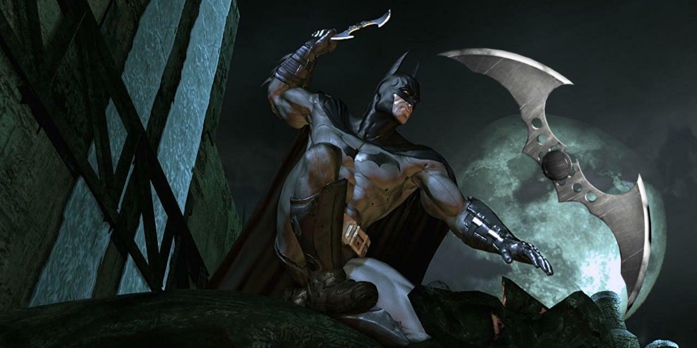 Batman with Batarangs from the Batman: Arkham series
