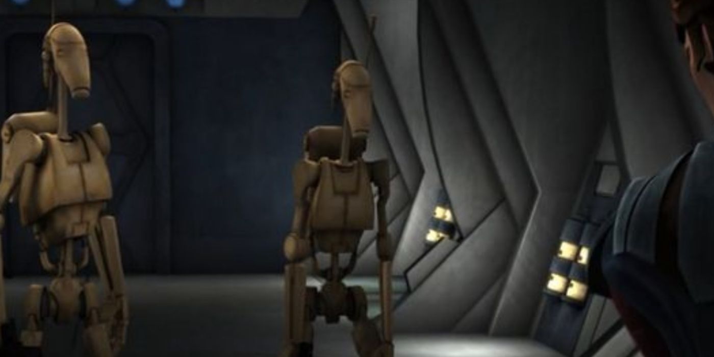 Battle droids accept death in The Clone Wars