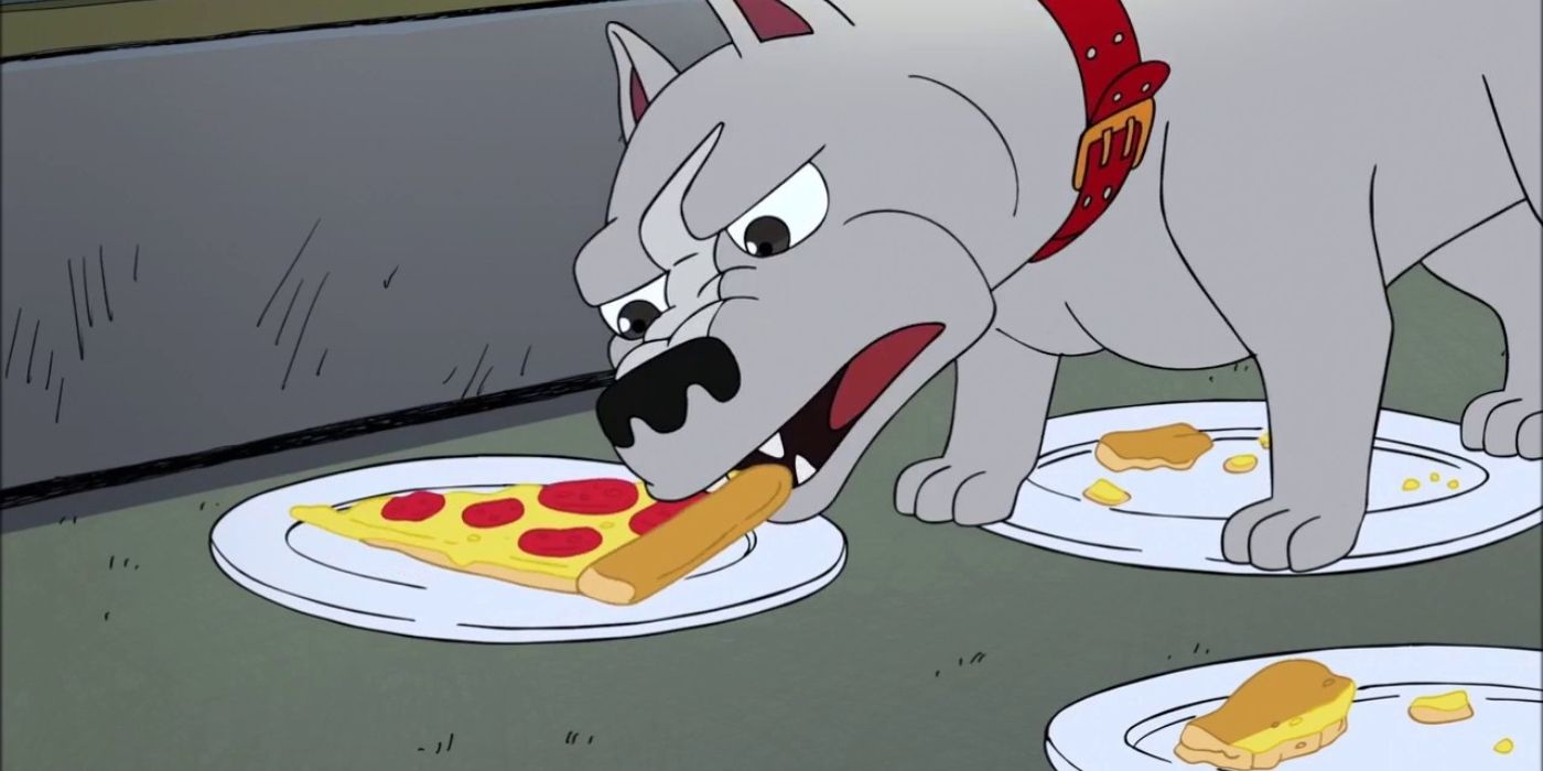 Featuring Ludacris eating pizza on Big Mouth