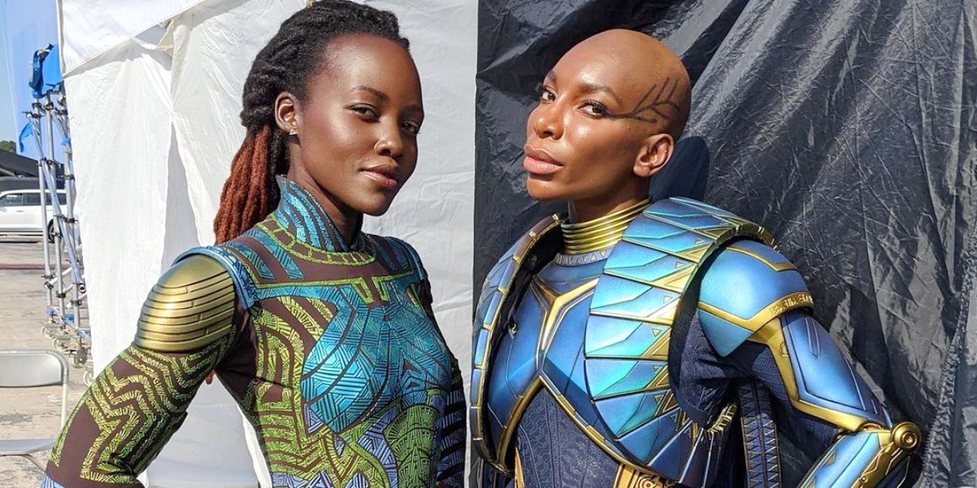 Black Panther 2 BTS Images Show Cast Bonding In Vibrant MCU Costumes