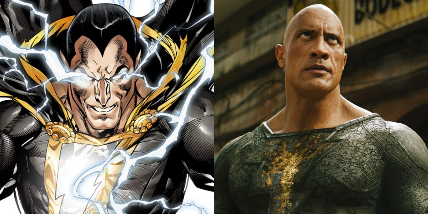 At the end of Black Adam (2022), the titular character sits on a